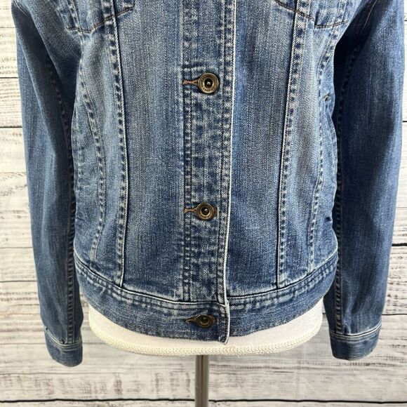 Ralph Lauren Jeans Co. Denim Jean Jacket size Small Casual Western Stretch Boho - Picture 6 of 13